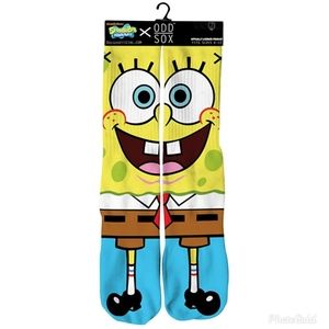 ODD SOX SPONGEBOB KNIT CREW SOCKS